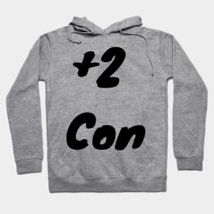 +2 Con Hoodie